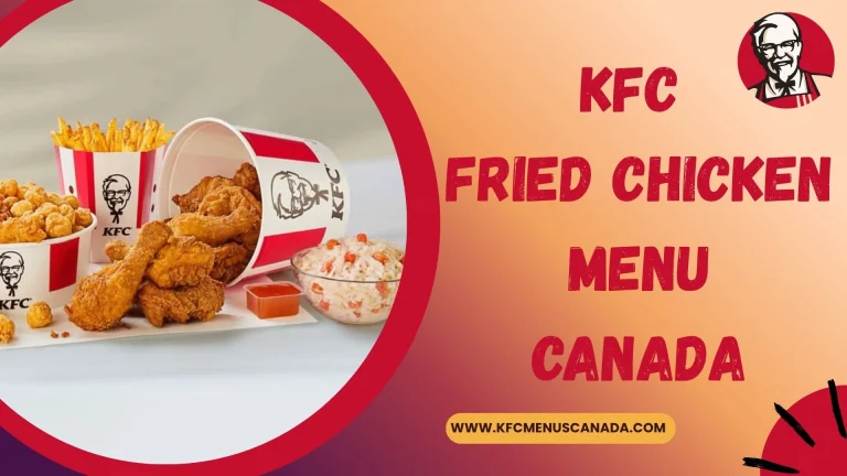 Kfc Fried Chicken Menu