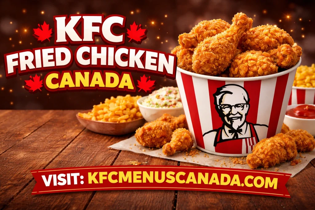 Kfc Fried Chicken Menu Canada