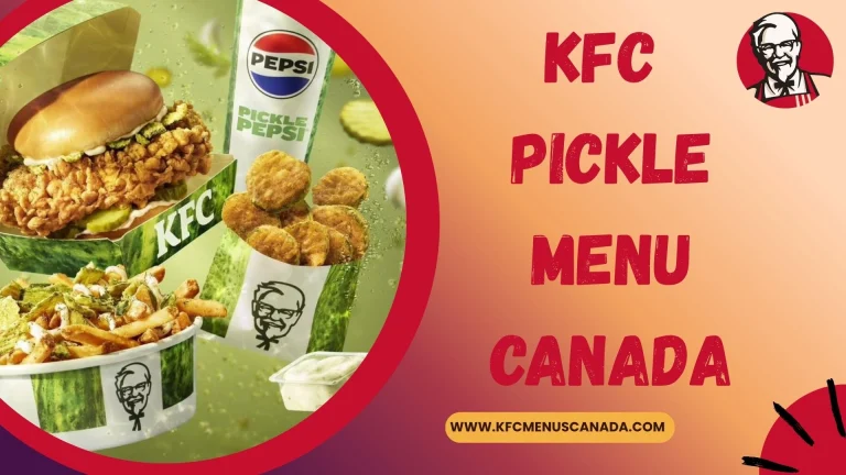 Kfc Pickle Menu