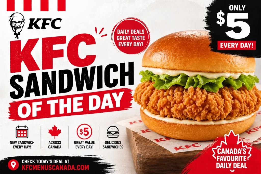 Kfc Sandwich Of The Day​ Canada