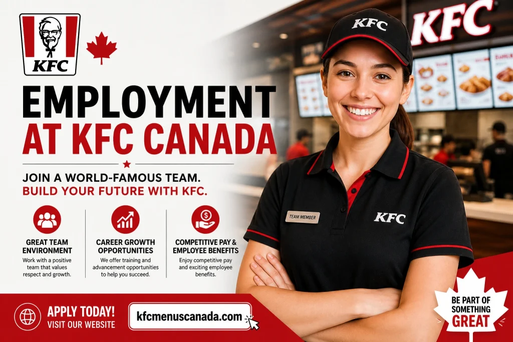 Employment At Kfc Canada 2026 | Online Job Application 1 Employment At Kfc Canada